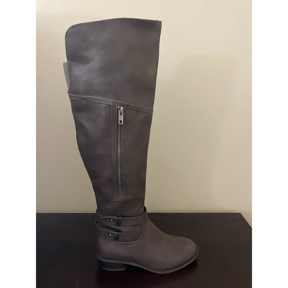 Indigo Women's Over the Knee Boots‎ Dark Brown